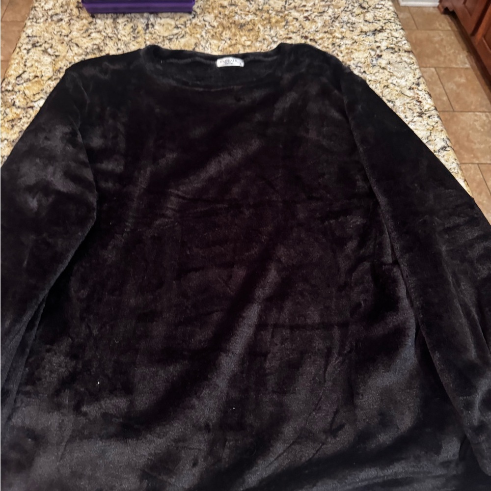 Ekouaer Women’s Black Soft Pullover Top with Pockets. XL